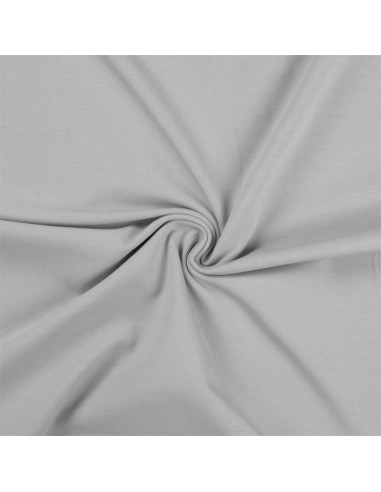 Cotton jersey fabric - Silver gray