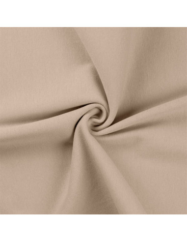 Ribbed jersey fabric - Sand