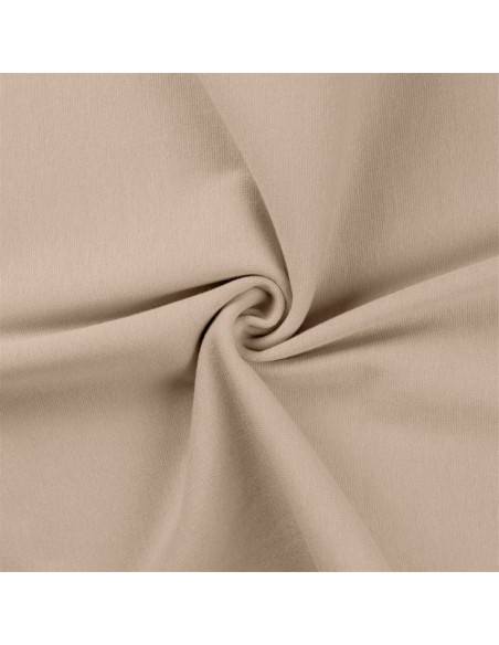 Ribbed jersey fabric - Sand