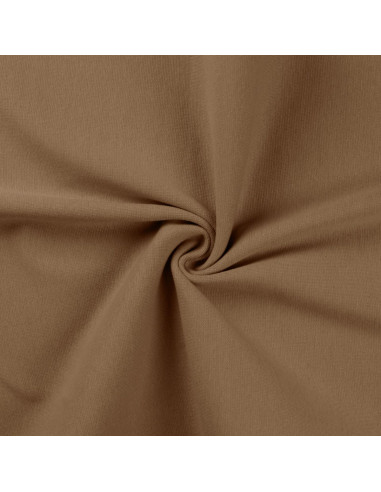 Ribbed jersey fabric - Taupe