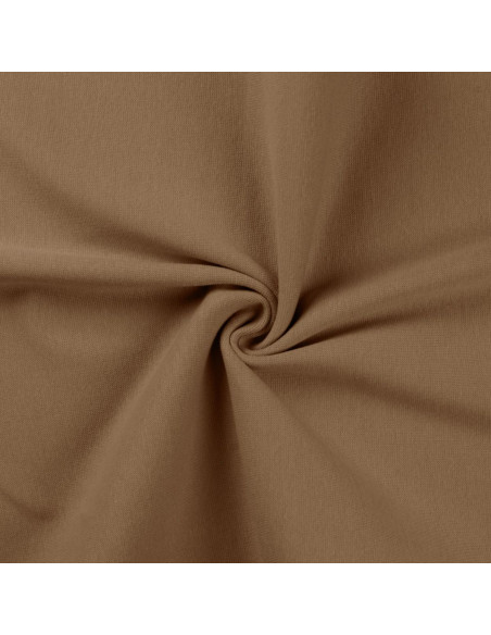 Ribbed jersey fabric - Taupe