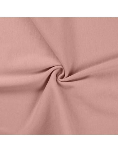 Ribbed jersey fabric - Old pink
