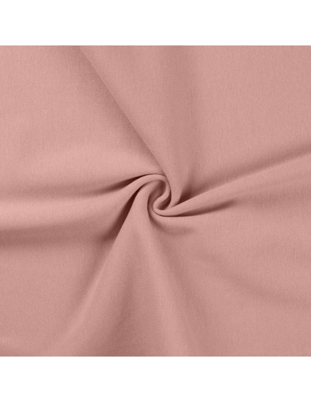 Ribbed jersey fabric - Old pink