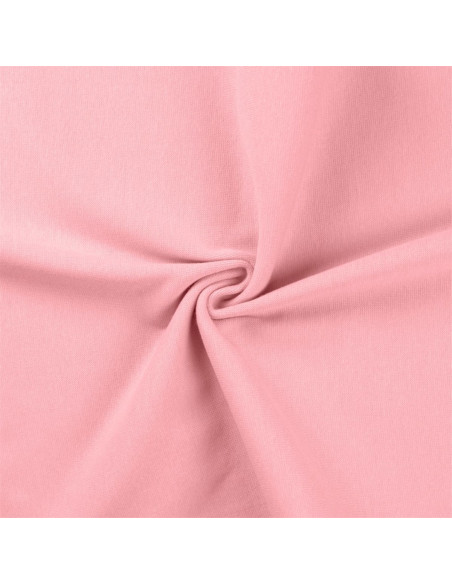 Ribbed jersey fabric - Baby pink