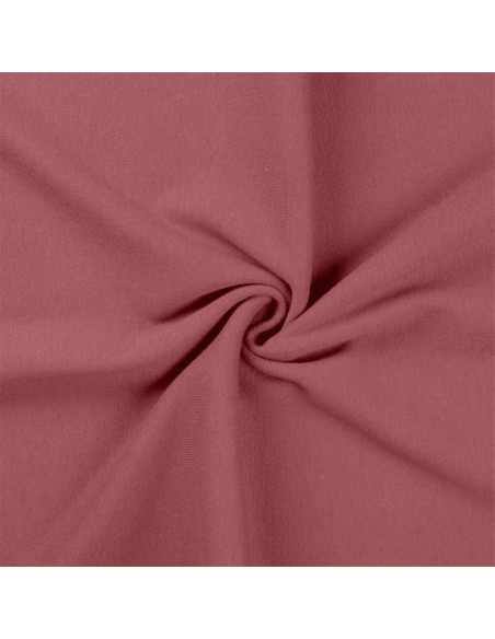 Ribbed jersey fabric - Rosewood