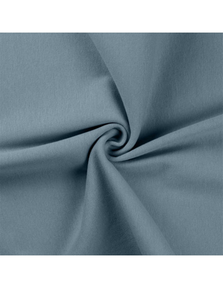 Ribbed jersey fabric - Blue gray