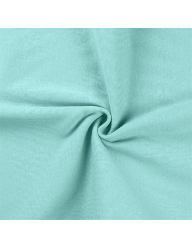 Ribbed jersey fabric - Aqua green