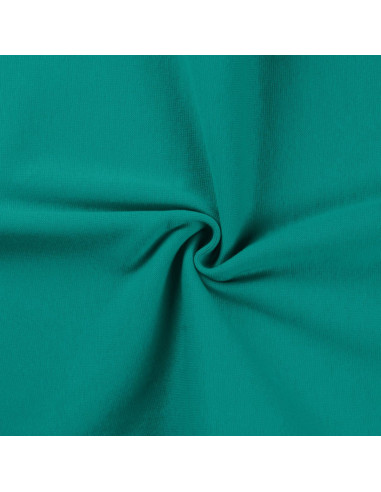 Ribbed jersey fabric - Emerald