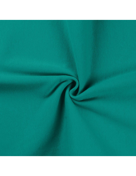 Ribbed jersey fabric - Emerald