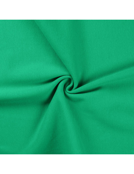Ribbed jersey fabric - Grass green