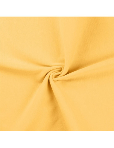 Ribbed jersey fabric - Straw yellow