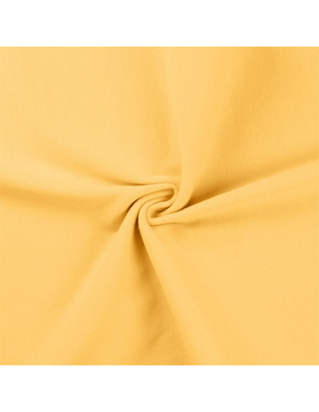 Ribbed jersey fabric - Straw yellow