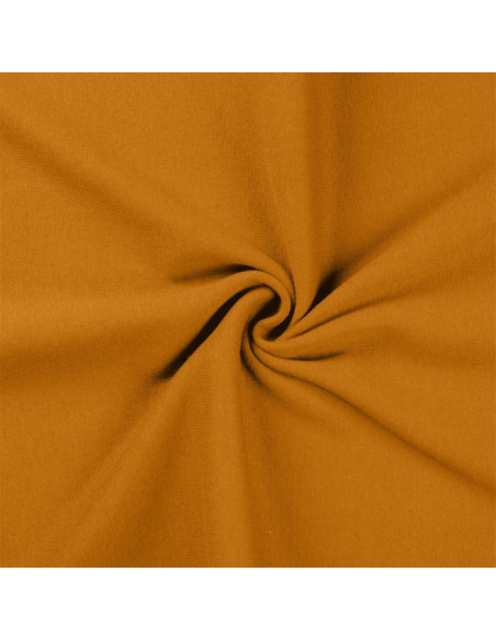 Ribbed jersey fabric - Ochre