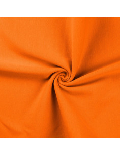 Ribbed jersey fabric - Orange