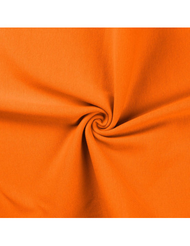 Ribbed jersey fabric - Orange