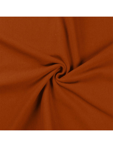 Ribbed jersey fabric - Cognac