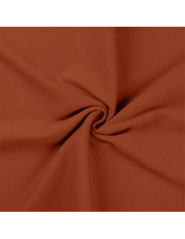 Ribbed jersey fabric - Terracotta