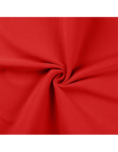 Ribbed jersey fabric - Red