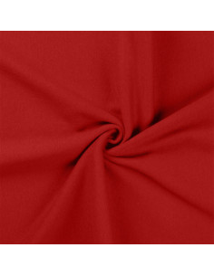 Dark red ribbed jersey fabric