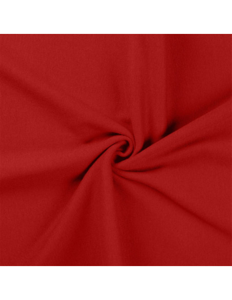 Dark red ribbed jersey fabric