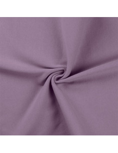 Dark lilac ribbed jersey fabric