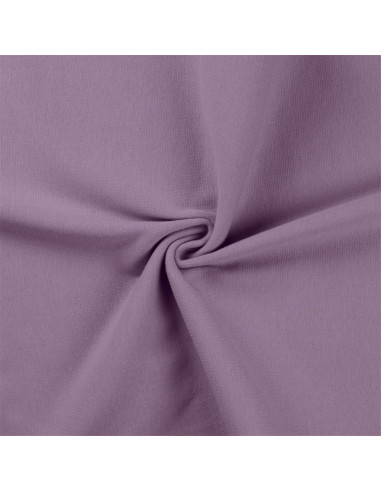 Dark lilac ribbed jersey fabric