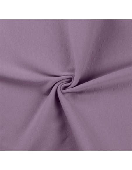 Dark lilac ribbed jersey fabric