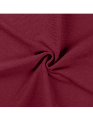 Ribbed jersey fabric - Wine color
