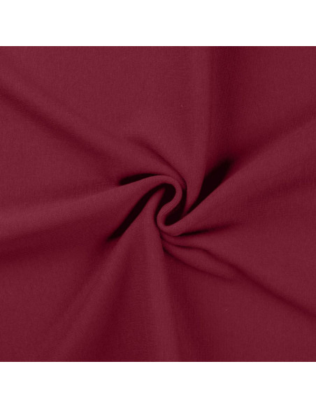 Ribbed jersey fabric - Wine color