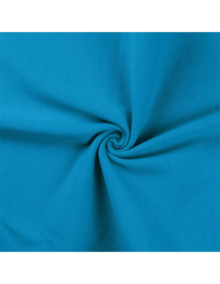 Ribbed jersey fabric - Turquoise