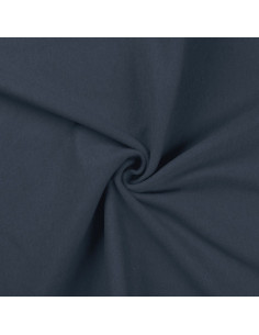 Ribbed jersey fabric - Denim blue
