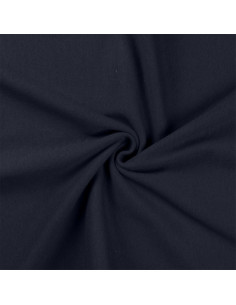 Ribbed jersey fabric - Navy blue