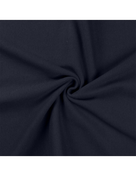 Ribbed jersey fabric - Navy blue