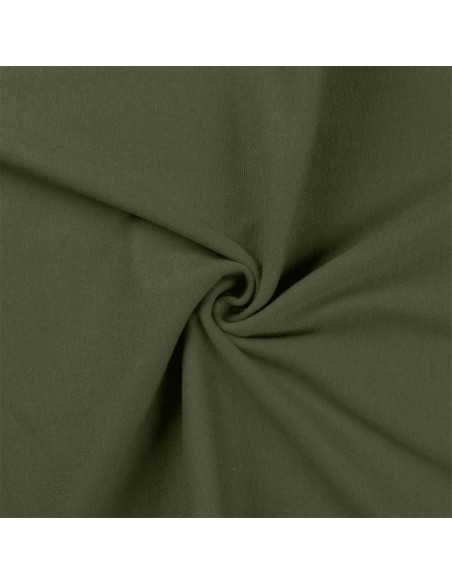 Ribbed jersey fabric - Military green