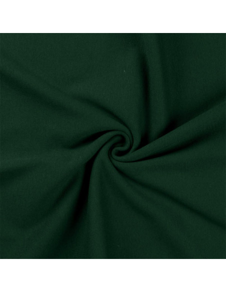 Ribbed jersey fabric - Bottle green