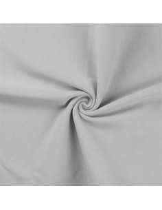 Ribbed jersey fabric - Silver gray