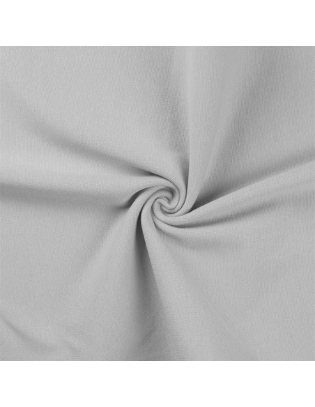Ribbed jersey fabric - Silver gray