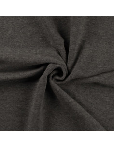 Ribbed jersey fabric - Heather gray