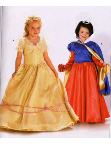 Princess and Snow White pattern - Burda 2480