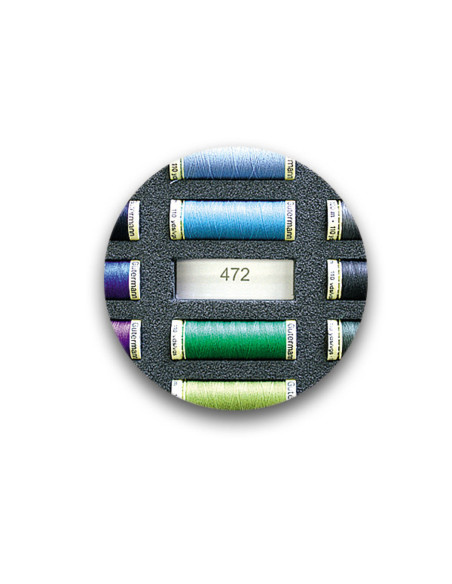 Album of 42 spools of Gütermann sewing thread