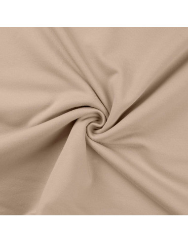 Fleece sweatshirt fabric - Sand
