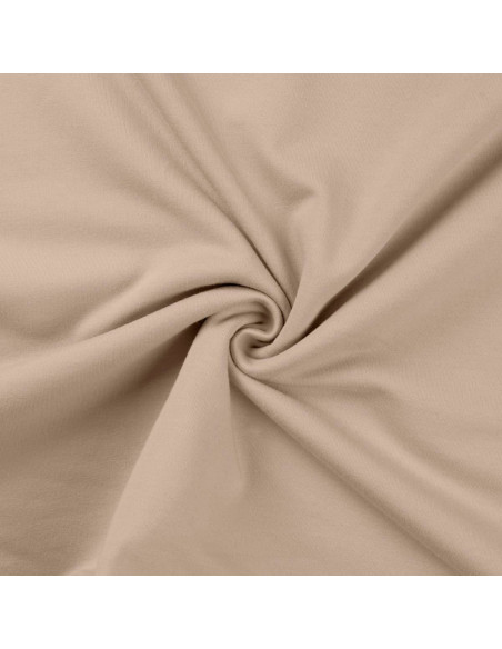 Fleece sweatshirt fabric - Sand