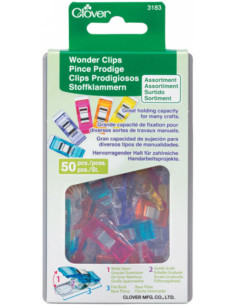Box of 50 Prodige Clover Clips - Assortment