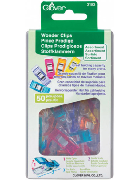 Box of 50 Prodige Clover Clips - Assortment