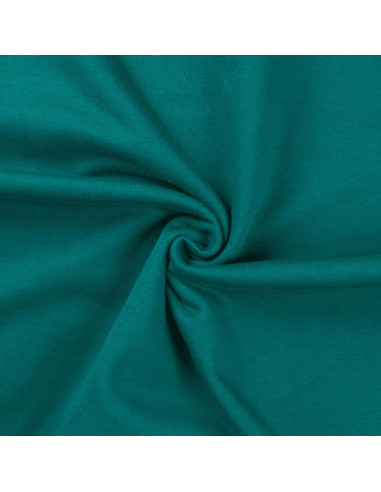 Light petrol blue sweatshirt fleece fabric