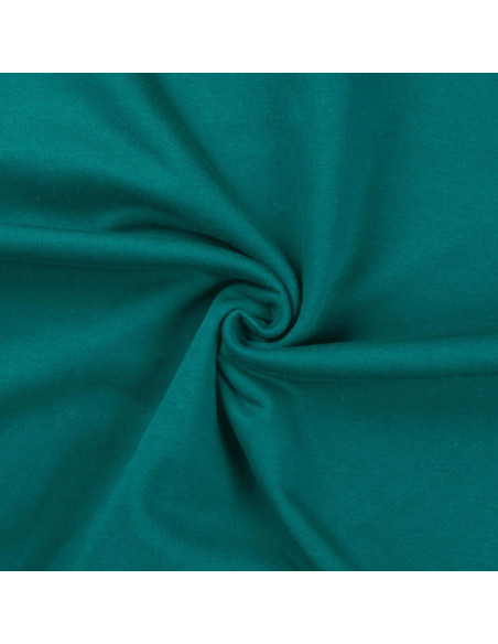 Light petrol blue sweatshirt fleece fabric