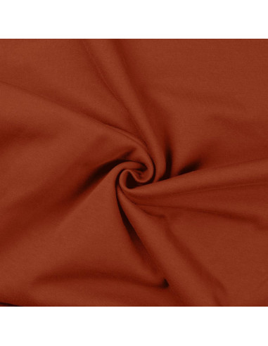 Fleece sweatshirt fabric - Terracotta