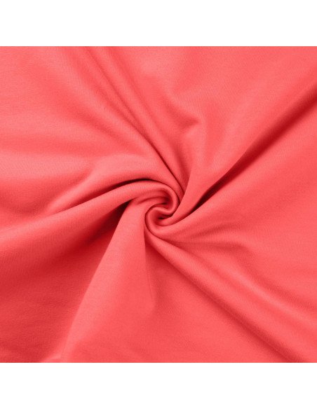 Fleece sweatshirt fabric - Coral