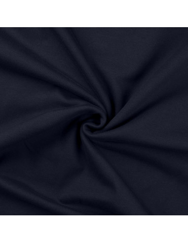 Fleece sweatshirt fabric - Navy blue