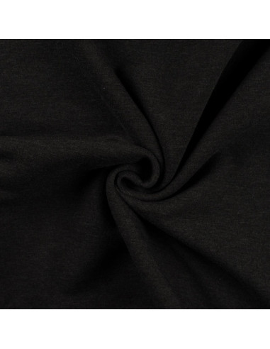 Dark heather gray fleece sweatshirt fabric